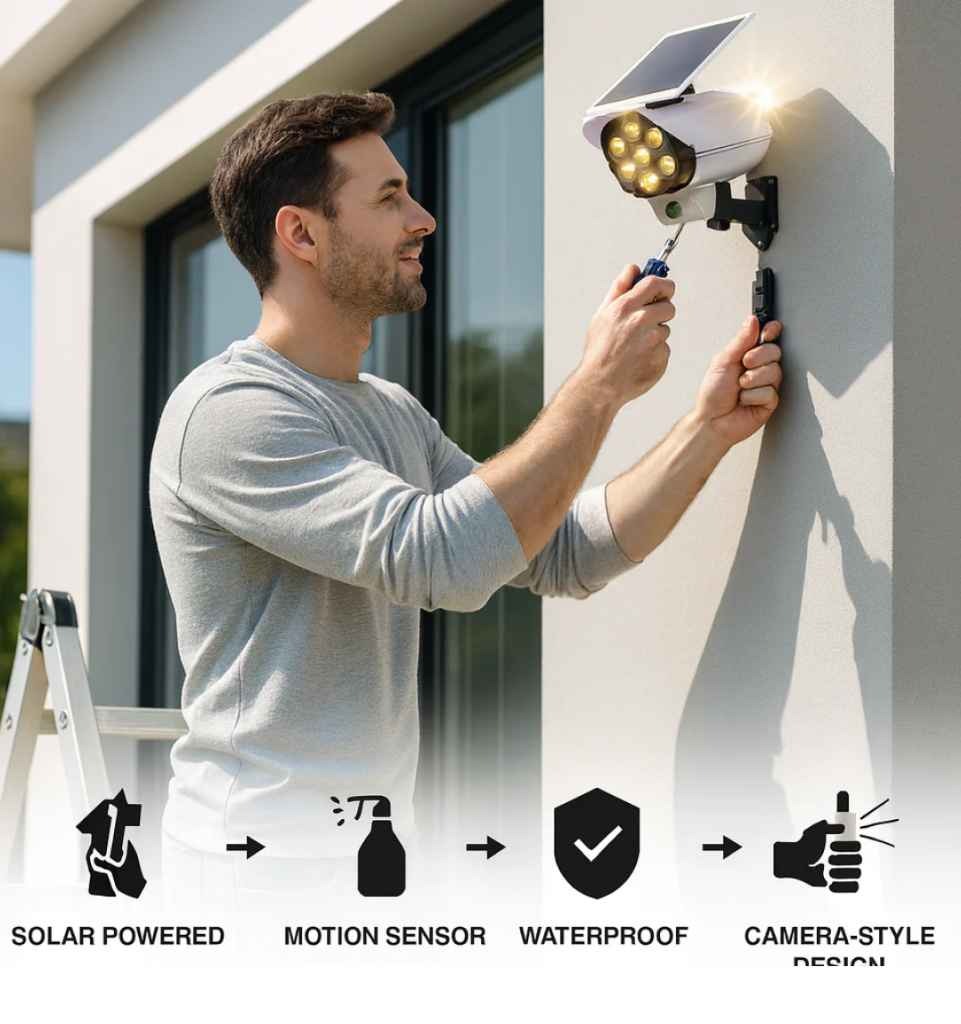 Solar light -dummy shaped camara modal - Townway product image 3