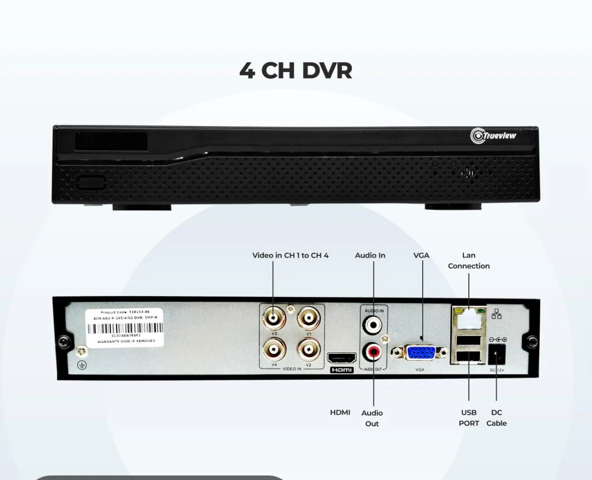 Trueview 4CH  dvr - Townway product image 1