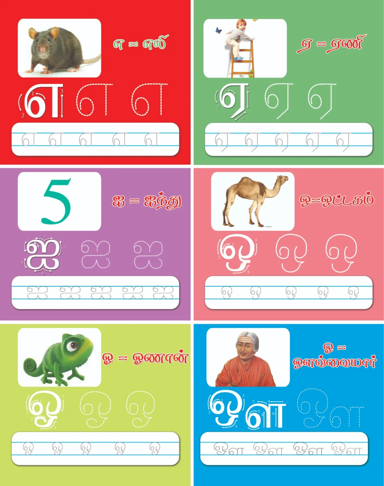 Reusable Tamil Handwriting and Alphabet Books - Townway product image 2