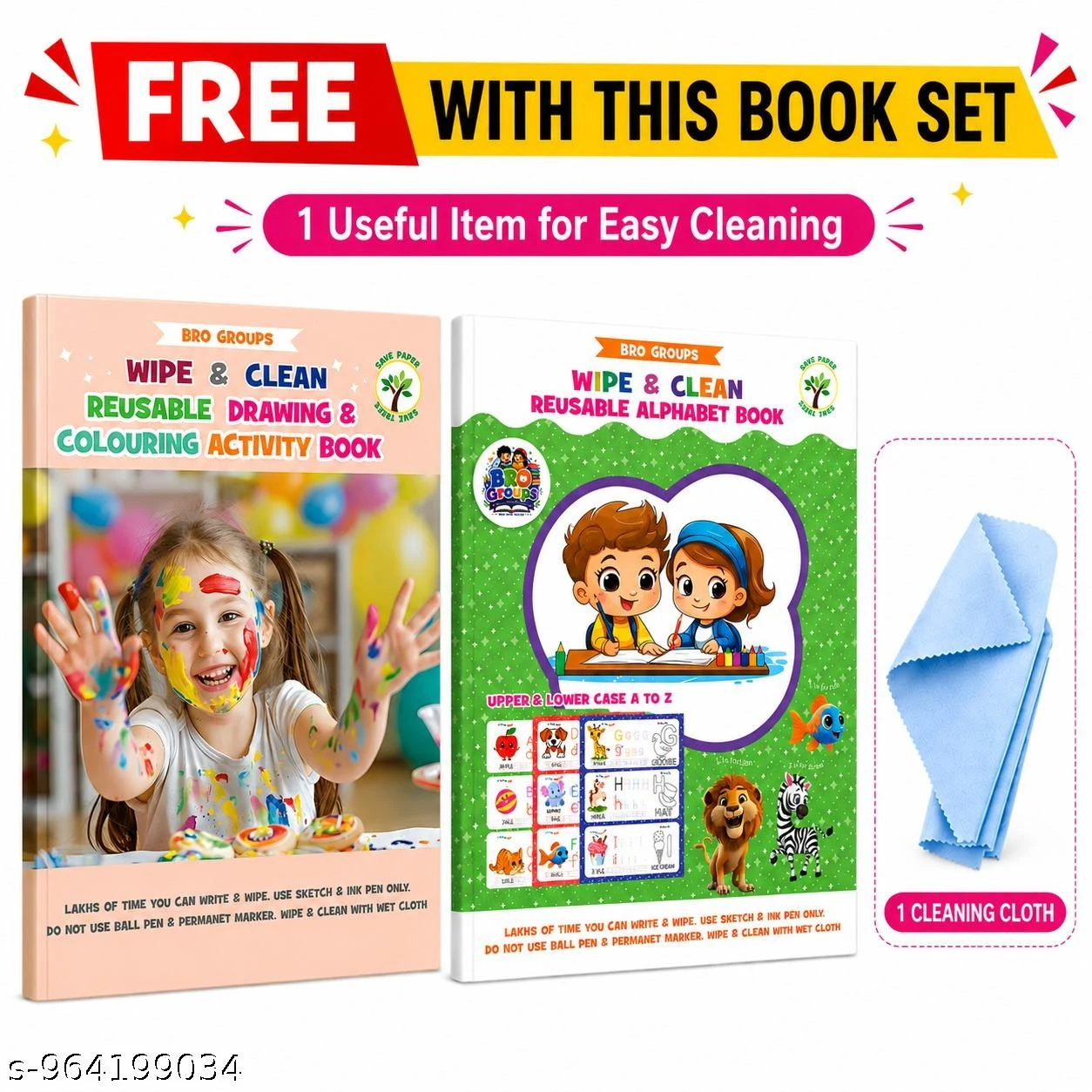 Reusable Colouring activity and Alphabet Books - Townway product image 1