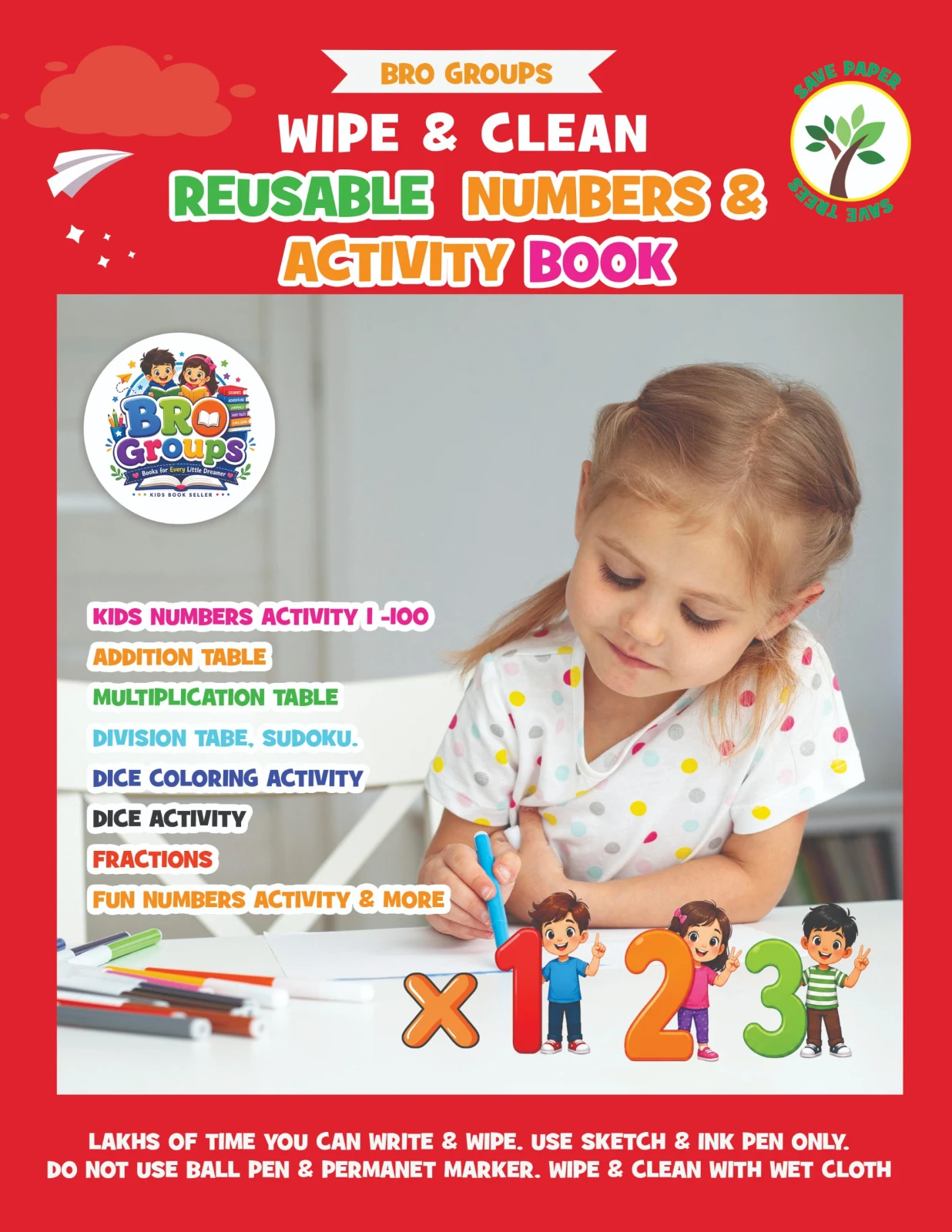 Reusable Numbers & Activity Book - Townway product image 1