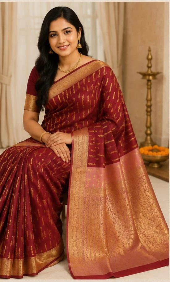 Elegant Traditional Banarasi Style Saree - Townway product image 1