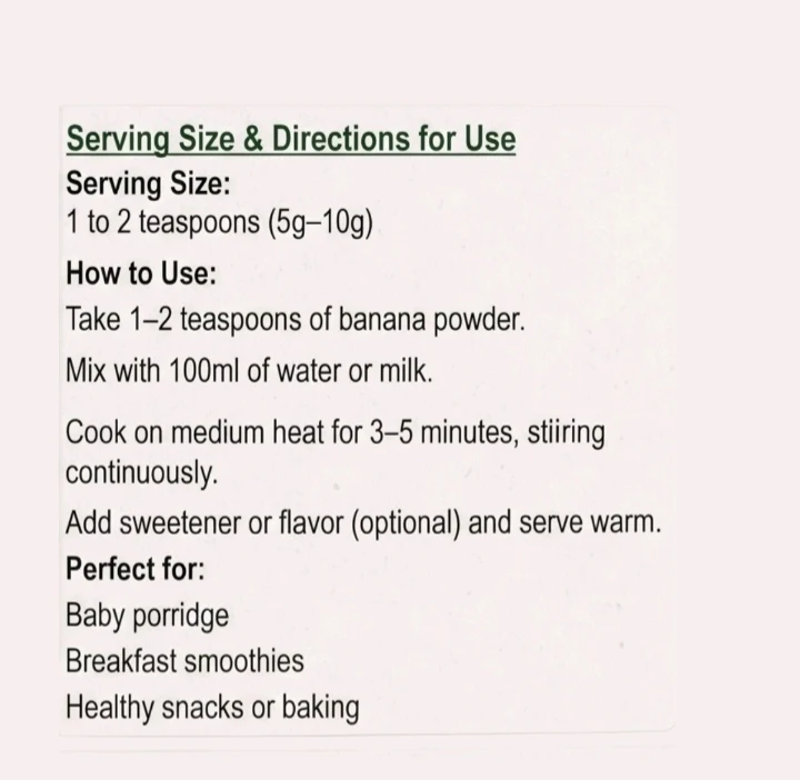 Azizaone's Raw Nendran Banana powder 200g - Townway product image 3