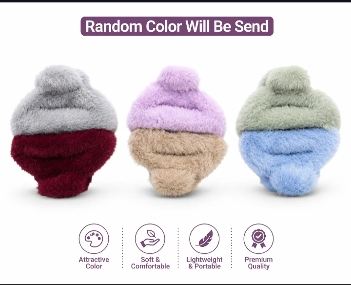 6 Pcs Hair Claw Clip Set for Women Girls Floral & Fur Style Combo - Townway product image 5