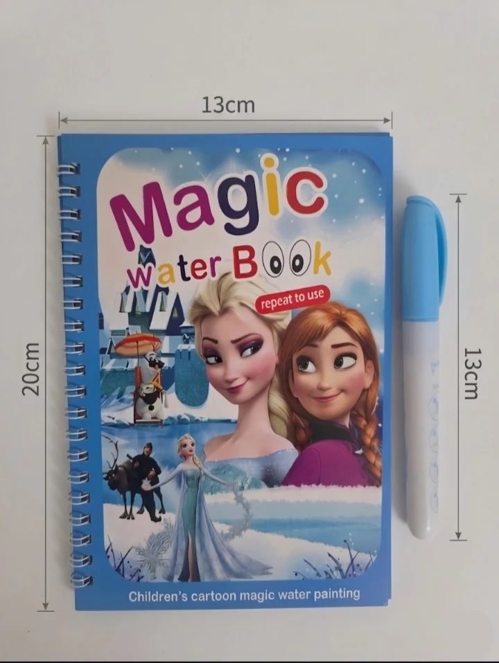 Kids Reusable Magic Water Coloring Book with Water Pen Learning Toy - Townway product image 2