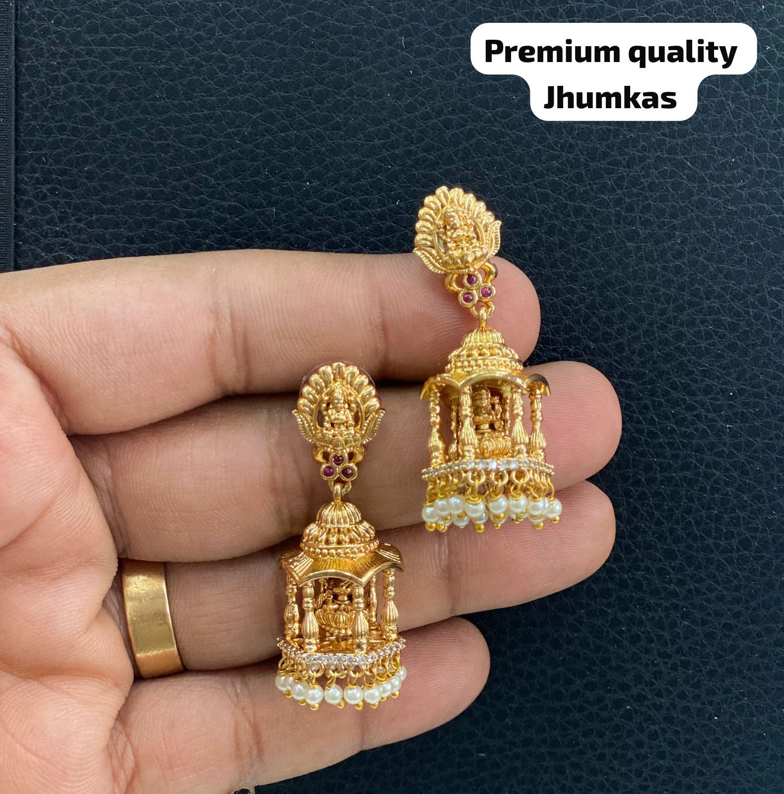 Chariot design mahalakshmi Premium Quality Jhumkas - Townway product image 2