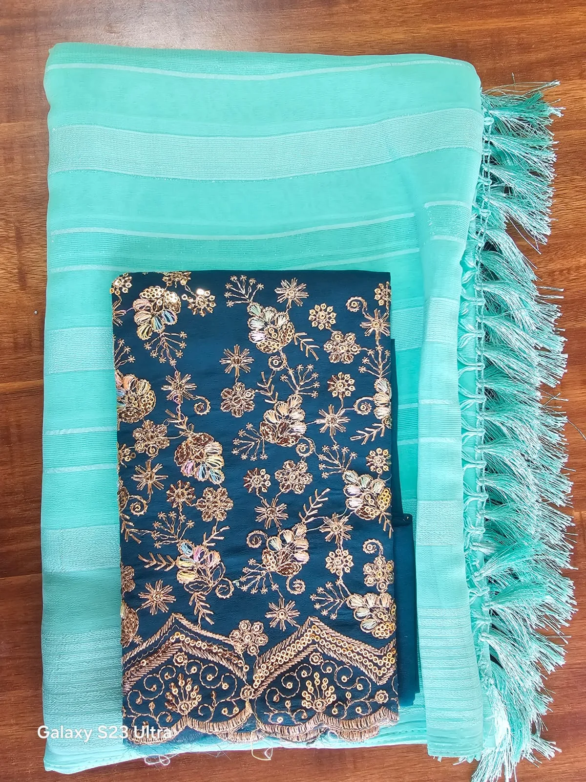 Kantara organsa tissue saree with blouse - Townway product image 3