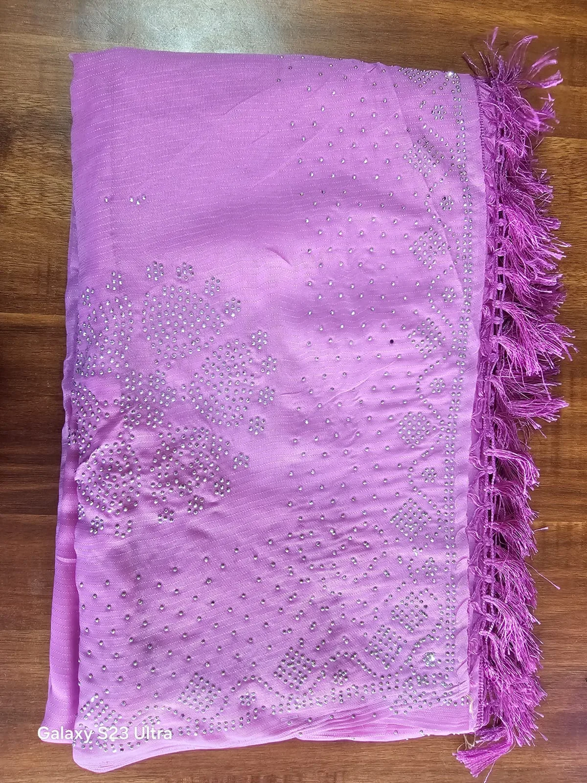 Soft organsa stone work saree - Townway product image 2