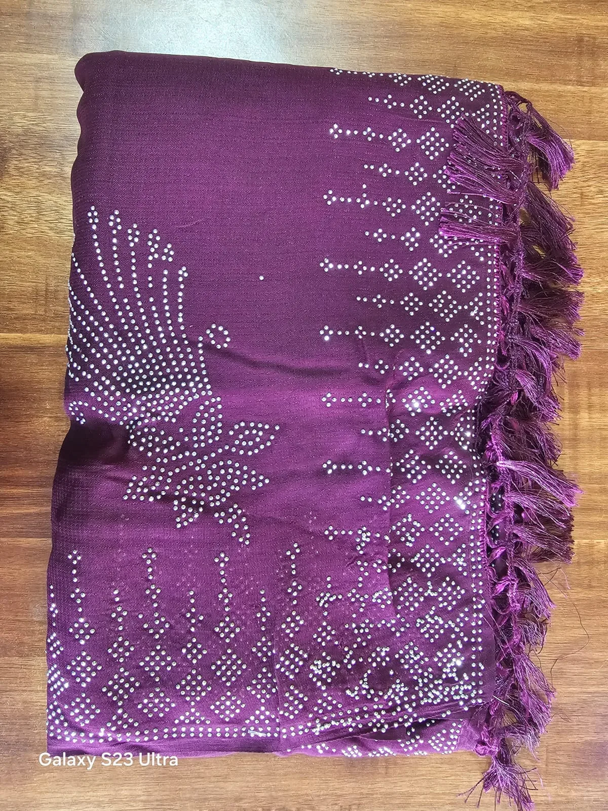 Soft organsa stone work saree - Townway product image 5