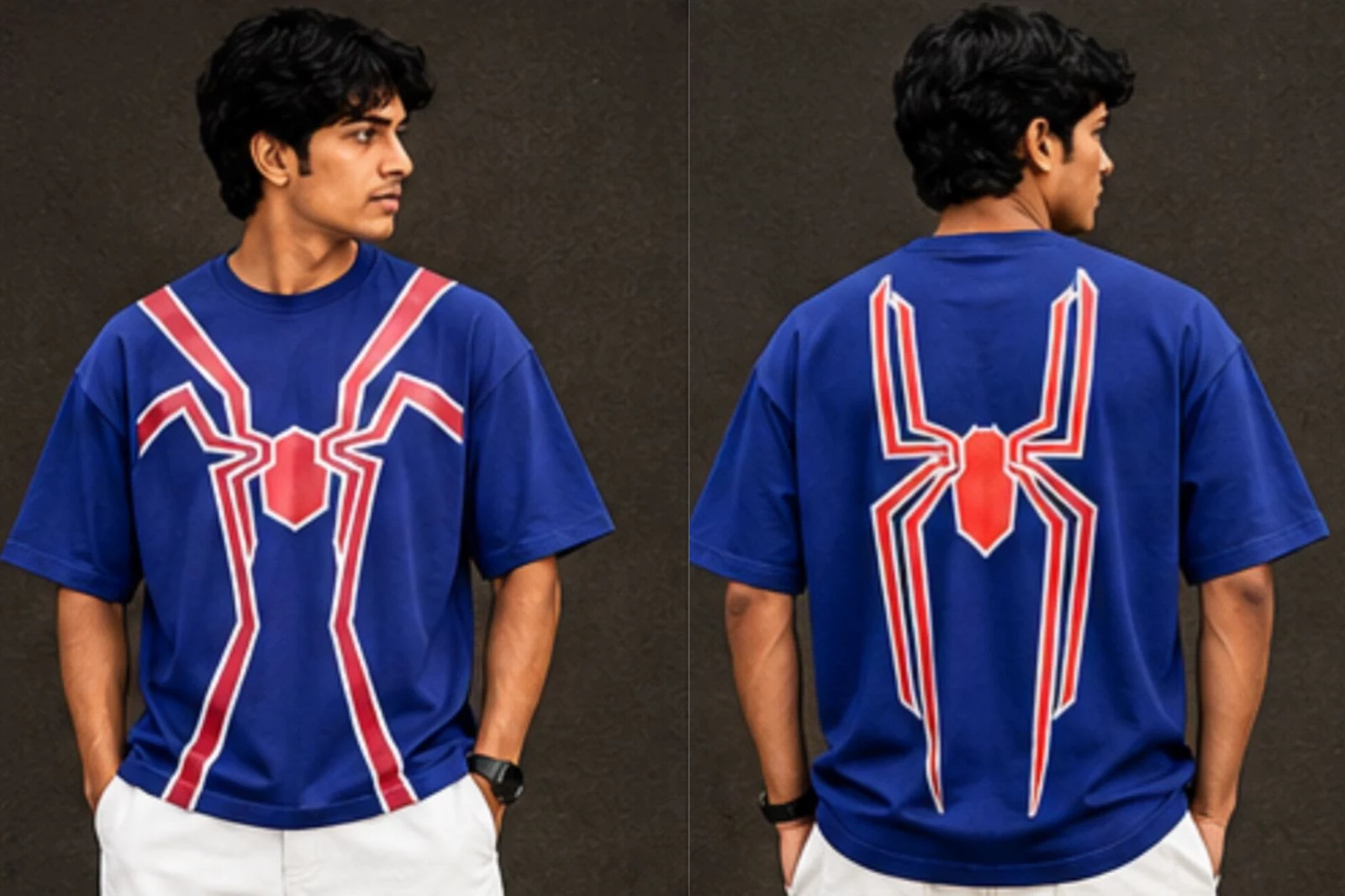 Spider man Drop Shoulder Tshirt - Townway product image 1