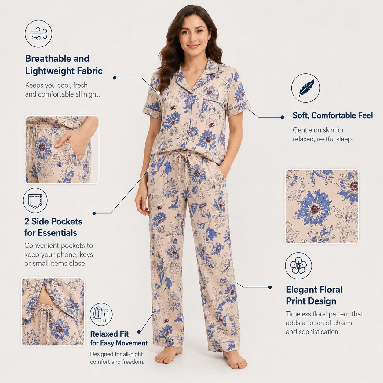 Premium Quality Nighty Suit Set - Townway product image 3