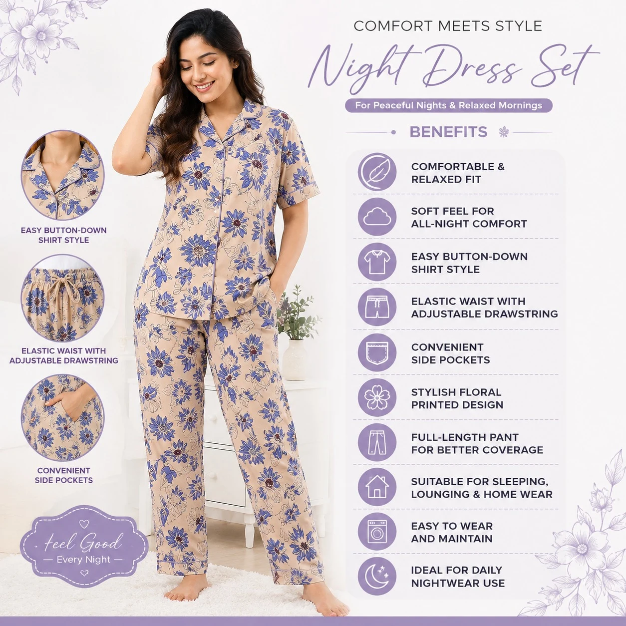 Premium Quality Nighty Suit Set - Townway product image 4
