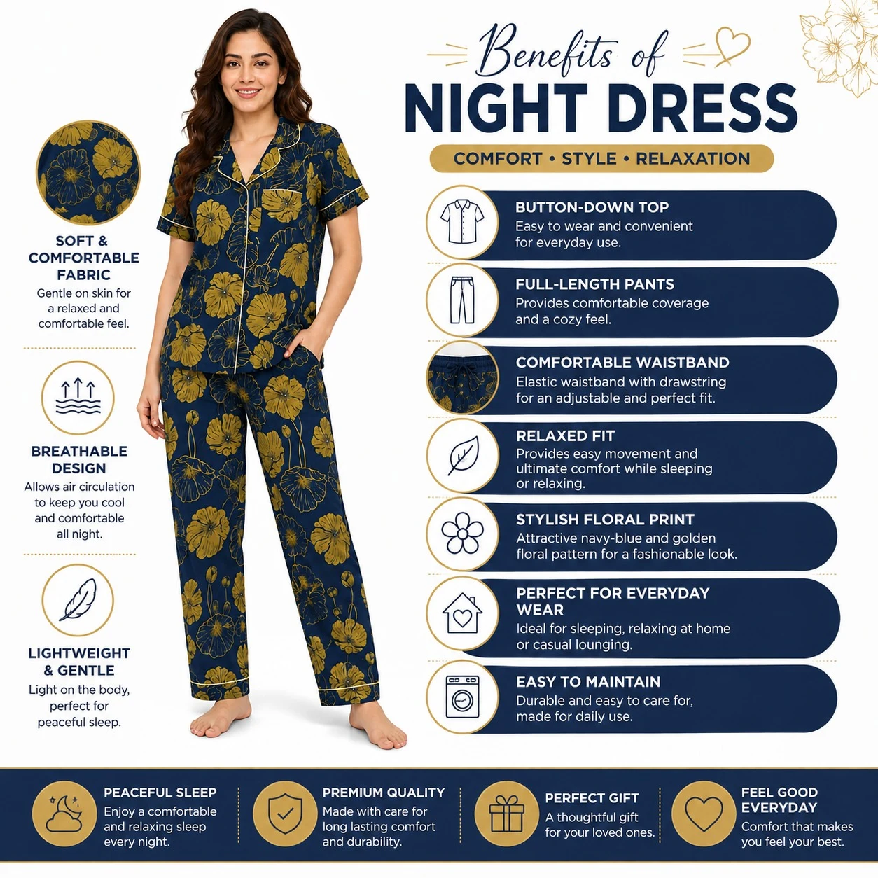 Premium Quality Nighty Suit Set - Townway product image 3