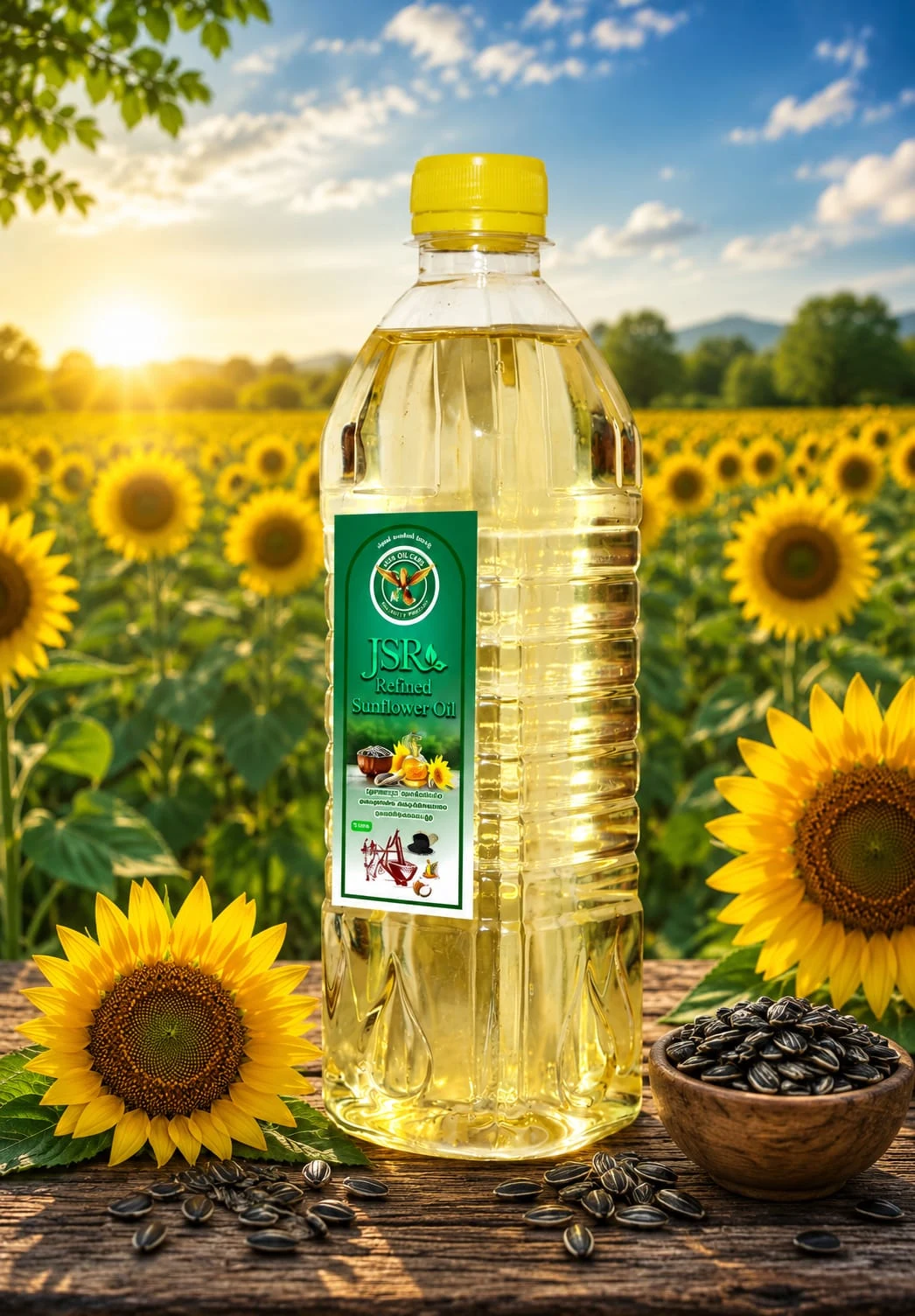JSR High Quality Sunflower Oil 1ltr - Townway product image 1