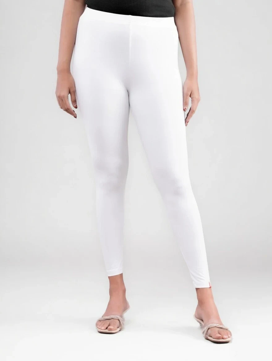ANKLE LENGTH LEGGING WHITE - 01 - Townway product image 1