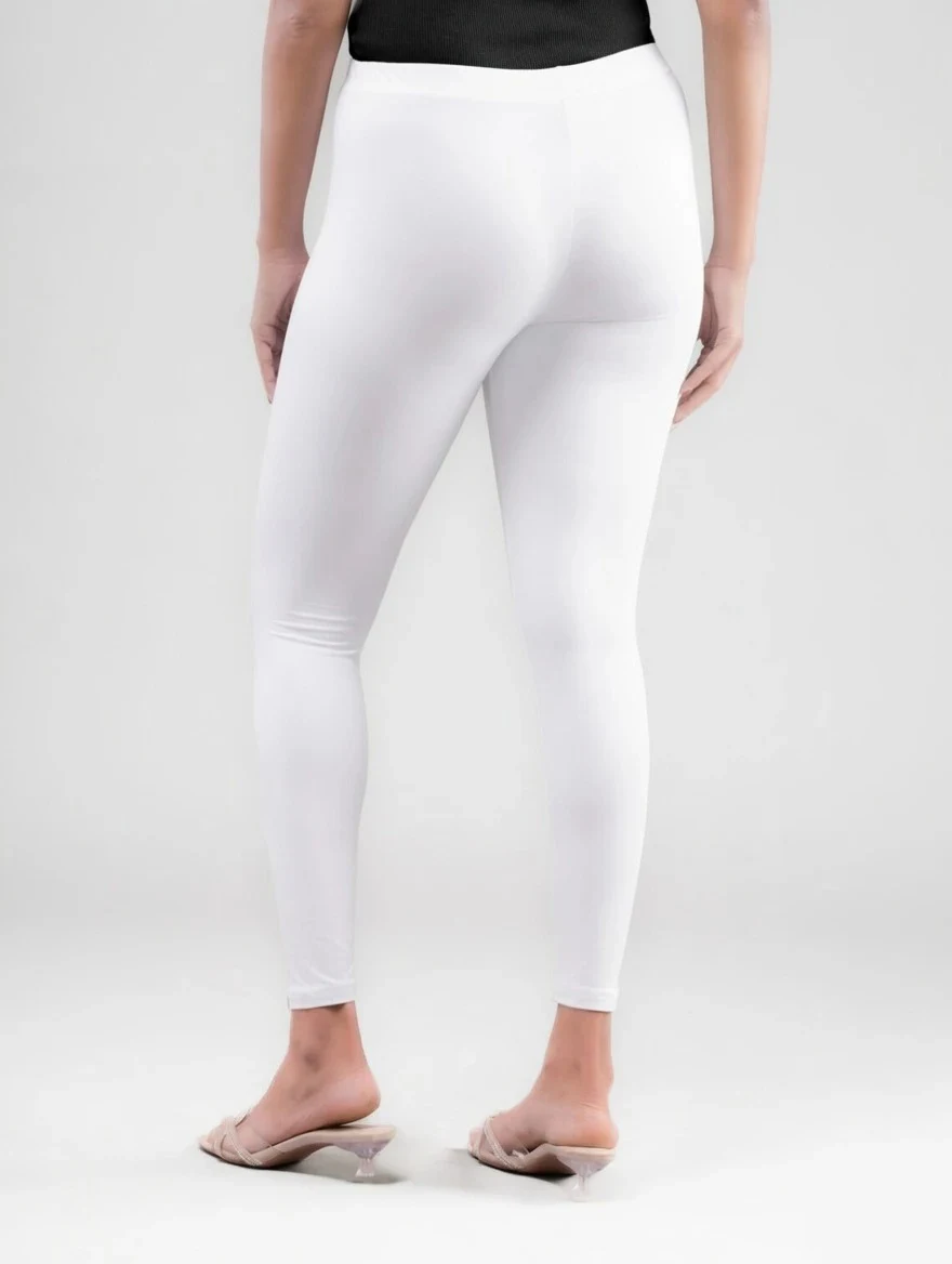 ANKLE LENGTH LEGGING WHITE - 01 - Townway product image 4