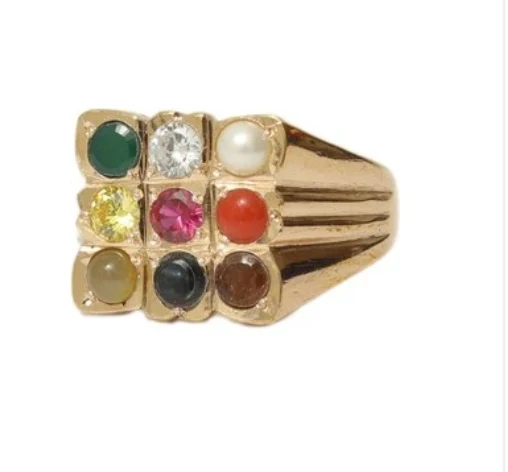 Panchalogam Impon Navaratna Stones Ring - Townway product image 1
