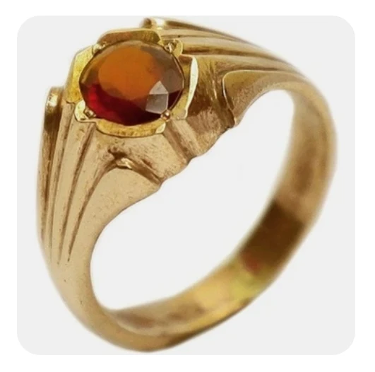 Panchalogam Impon Gomethak Stoned Ring - Townway product image 1