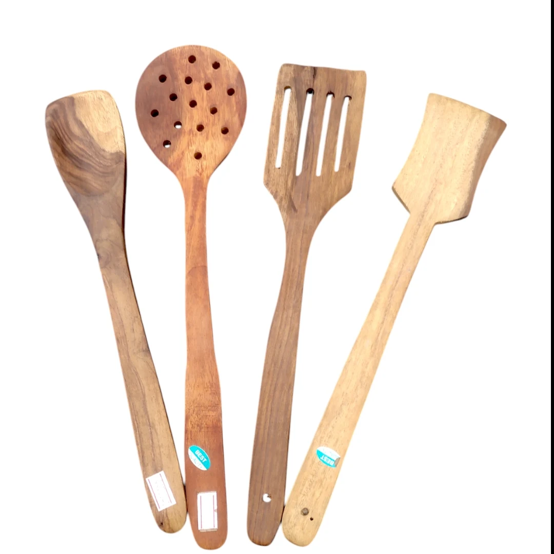 WOODEN HANDMADE SPATULA SET - 4 Pcs - Townway product image 1