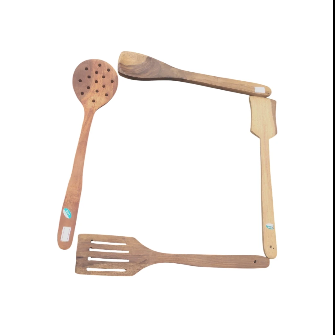 WOODEN HANDMADE SPATULA SET - 4 Pcs - Townway product image 3