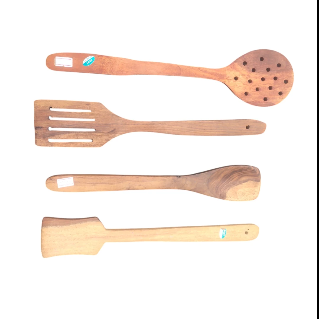 WOODEN HANDMADE SPATULA SET - 4 Pcs - Townway product image 4