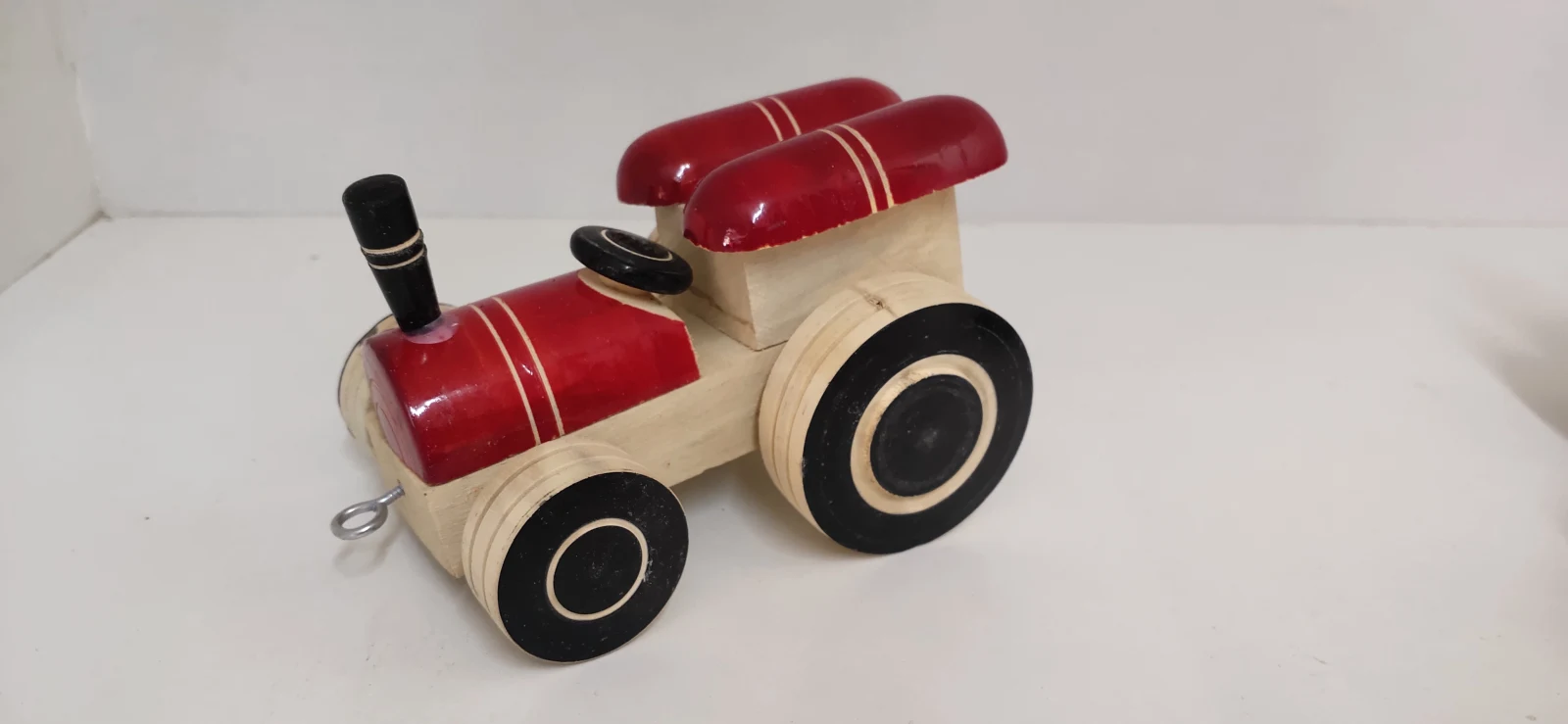 WOODEN HANDMADE TRACTOR - Village King! 🚜🔴 - Townway product image 1