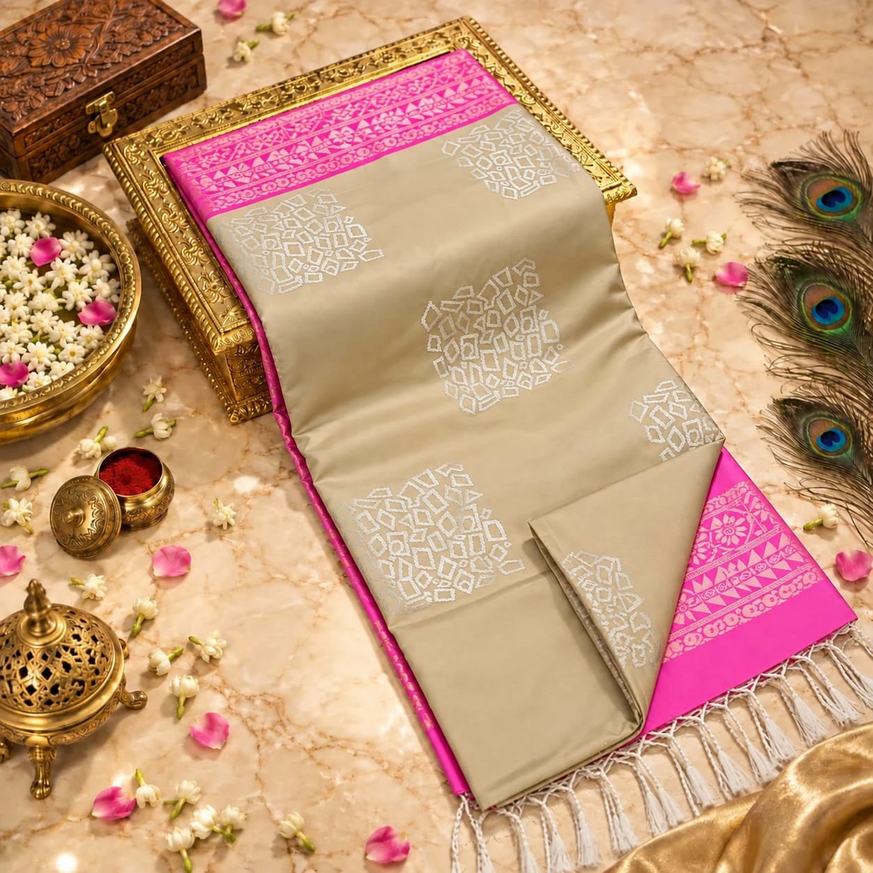 Kanchipuram Soft Silk Saree - Townway product image 7