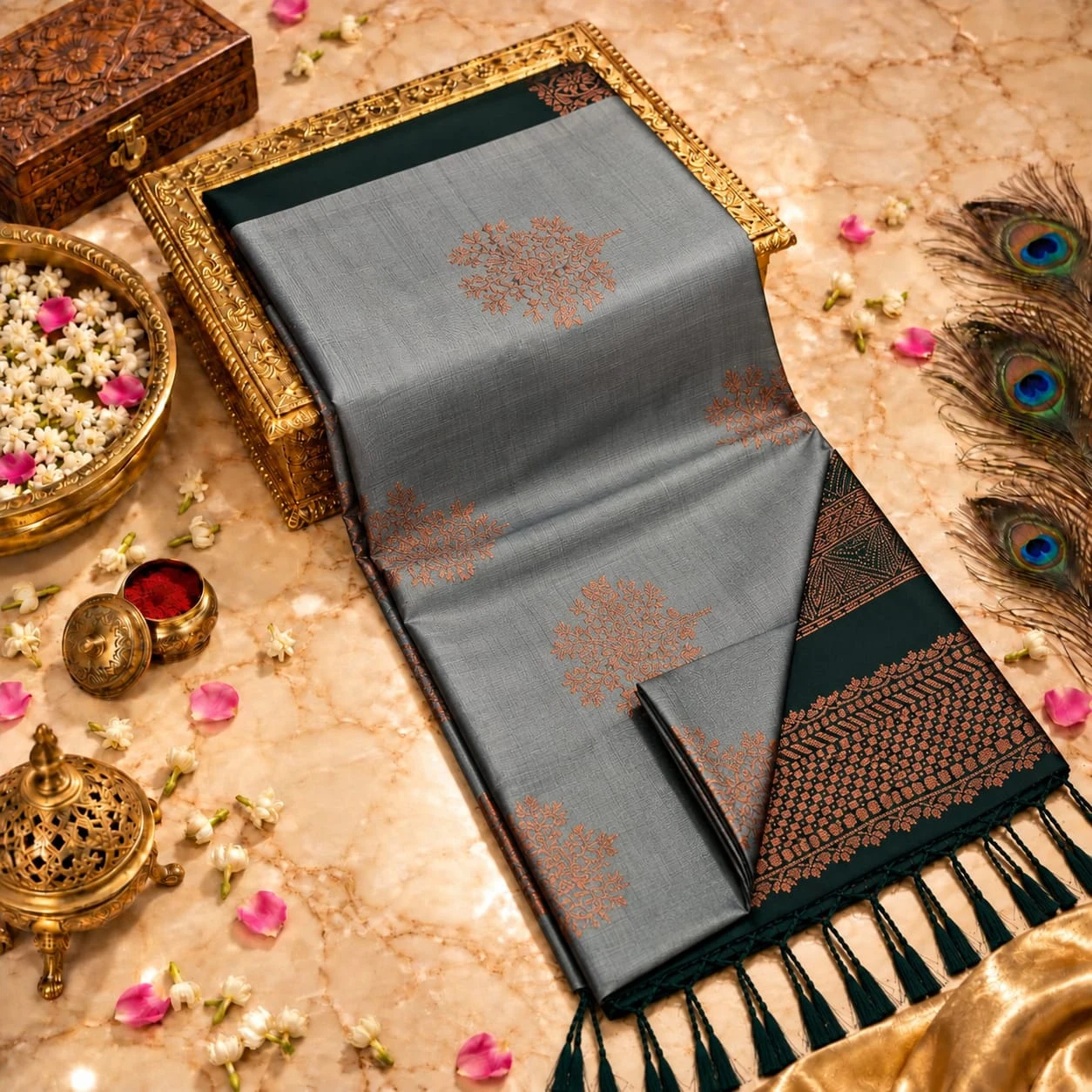 Kanchipuram Soft Silk Saree - Townway product image 9