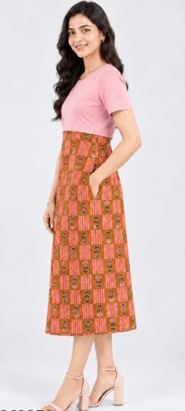 Women Cotton Printed Zipless Feeding Maternity Nighty - Townway product image 3
