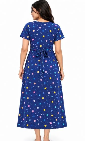 Womens cotton Printed Maternity Nighty - Townway product image 2