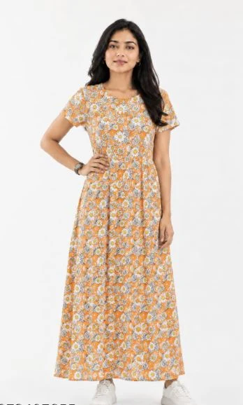 Womens cotton Printed Maternity Nighty - Townway product image 1