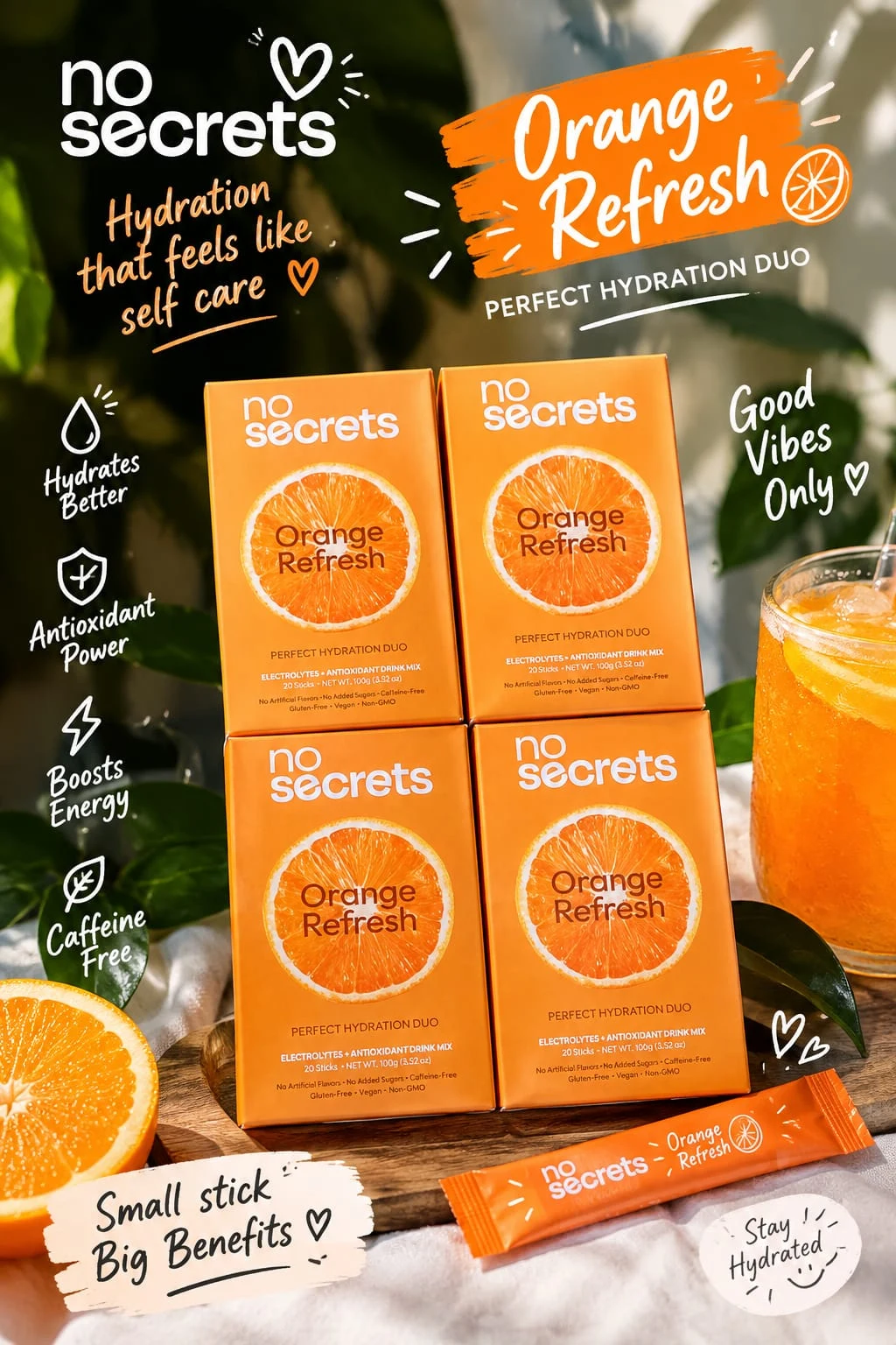 Nutrizone Orange Hydration Drink 20 boxes each 100gm - Townway product image 1
