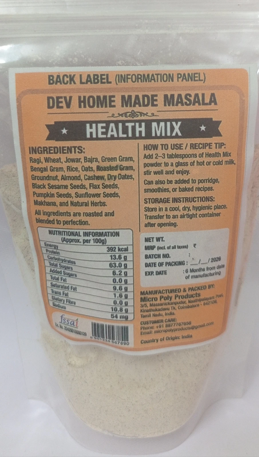 Health Mix 100 gms - Townway product image 2