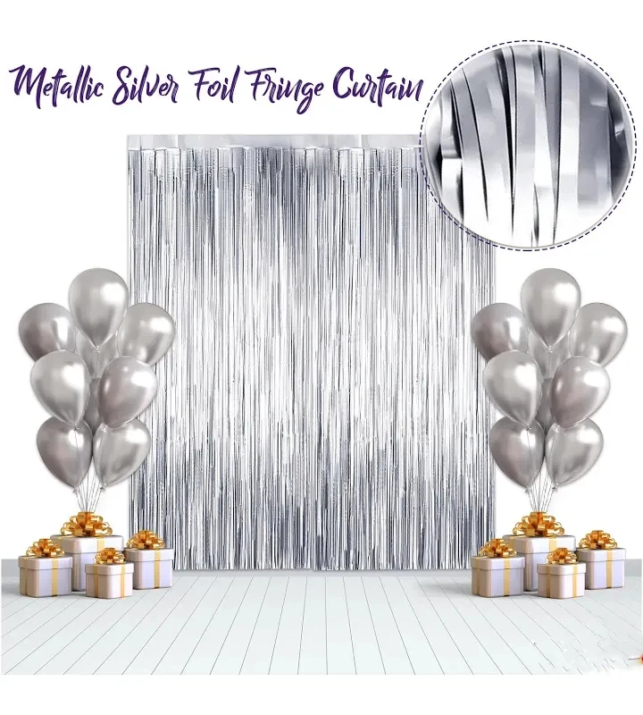 ✨ T10 Foil Fringe Curtain - Party Decoration Curtain - Townway product image 9