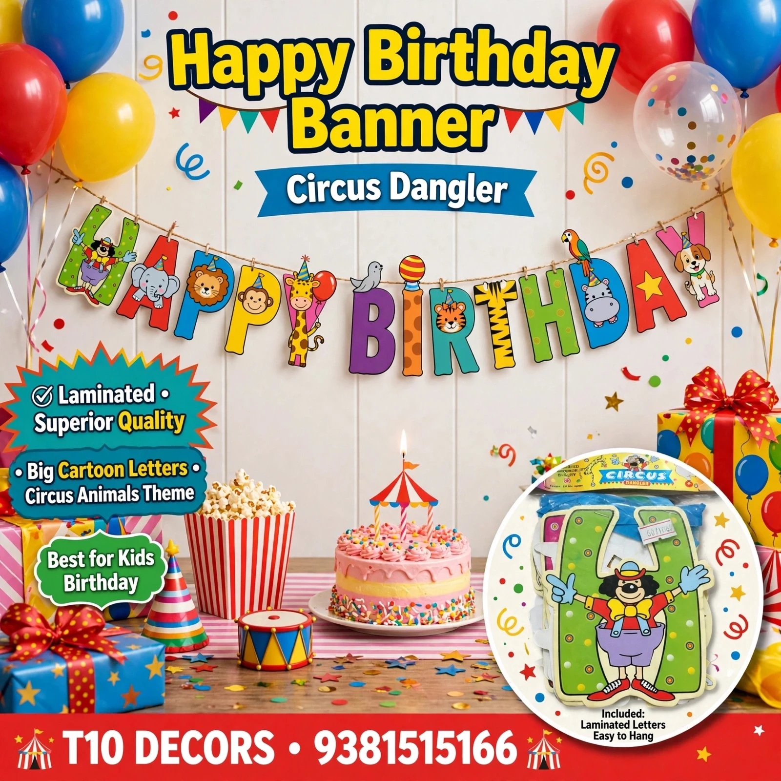 T10 - HAPPY BIRTHDAY  Dangler Banner - Townway product image 1