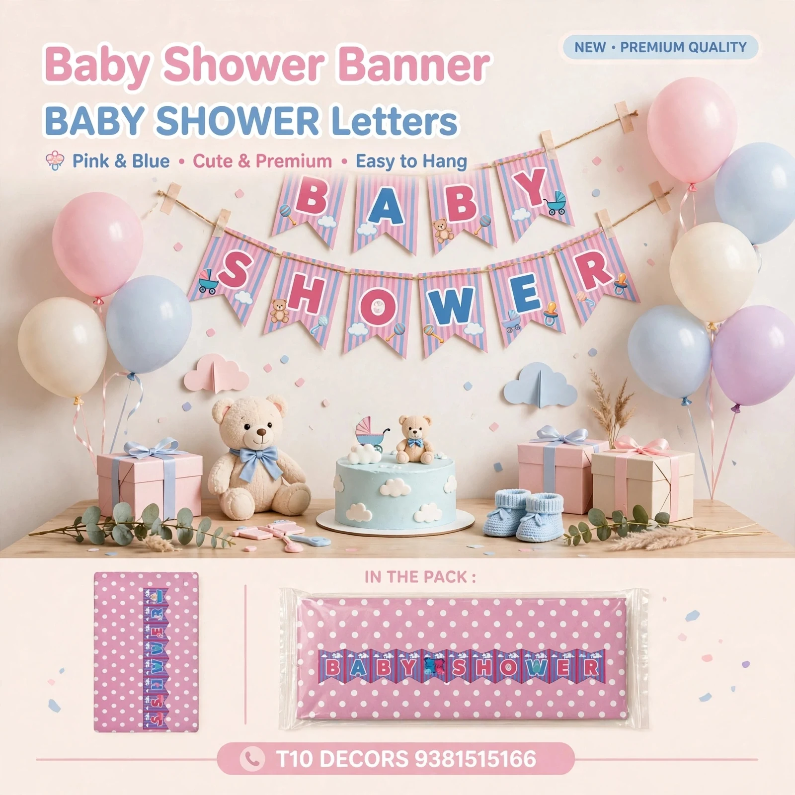 T10 - Baby Shower Banner - Townway product image 1