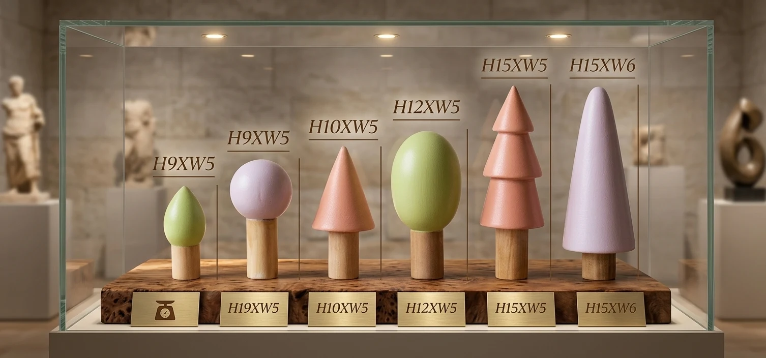 6-Piece Handcrafted Wooden Forest Tree Set | Pastel Wooden Toy Trees & Aesthetic - Townway product image 3