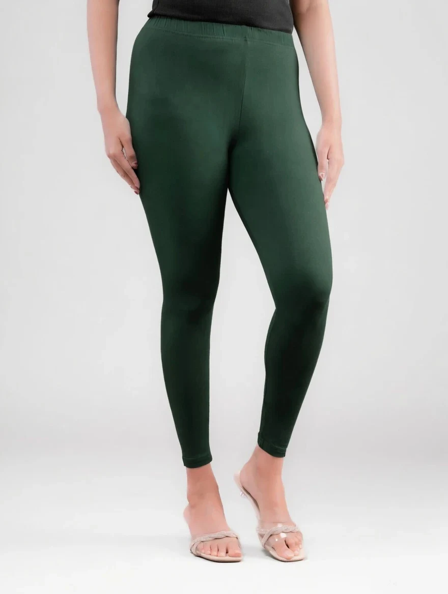 ANKLE LEGGINGS BOTTLE GREEN 14 - Townway product image 1