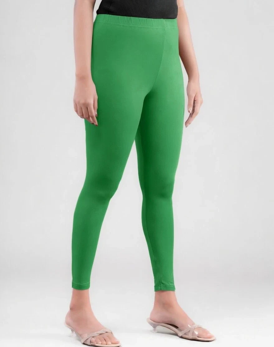 ANKLE LEGGINGS LEAF GREEN 12 - Townway product image 1
