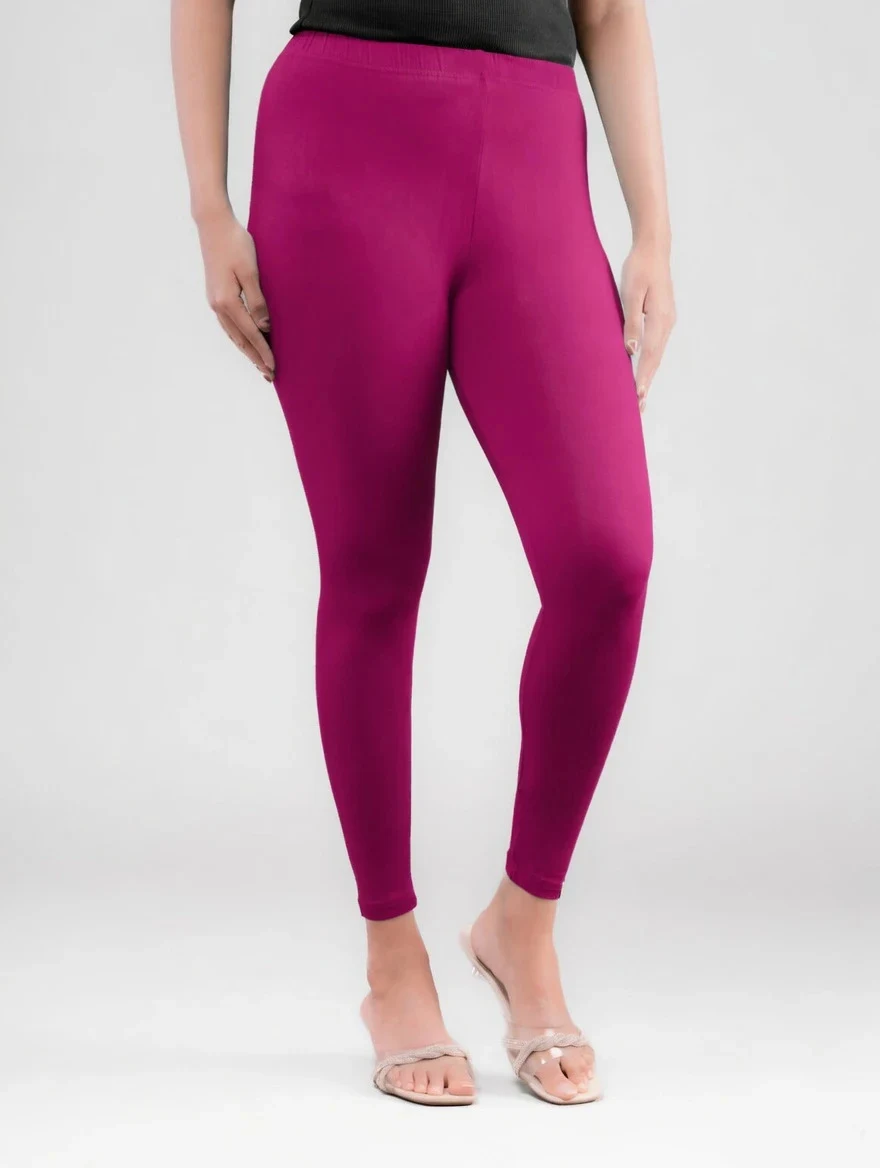 ANKLE LENGTH LEGGING PLUM -27 - Townway product image 1
