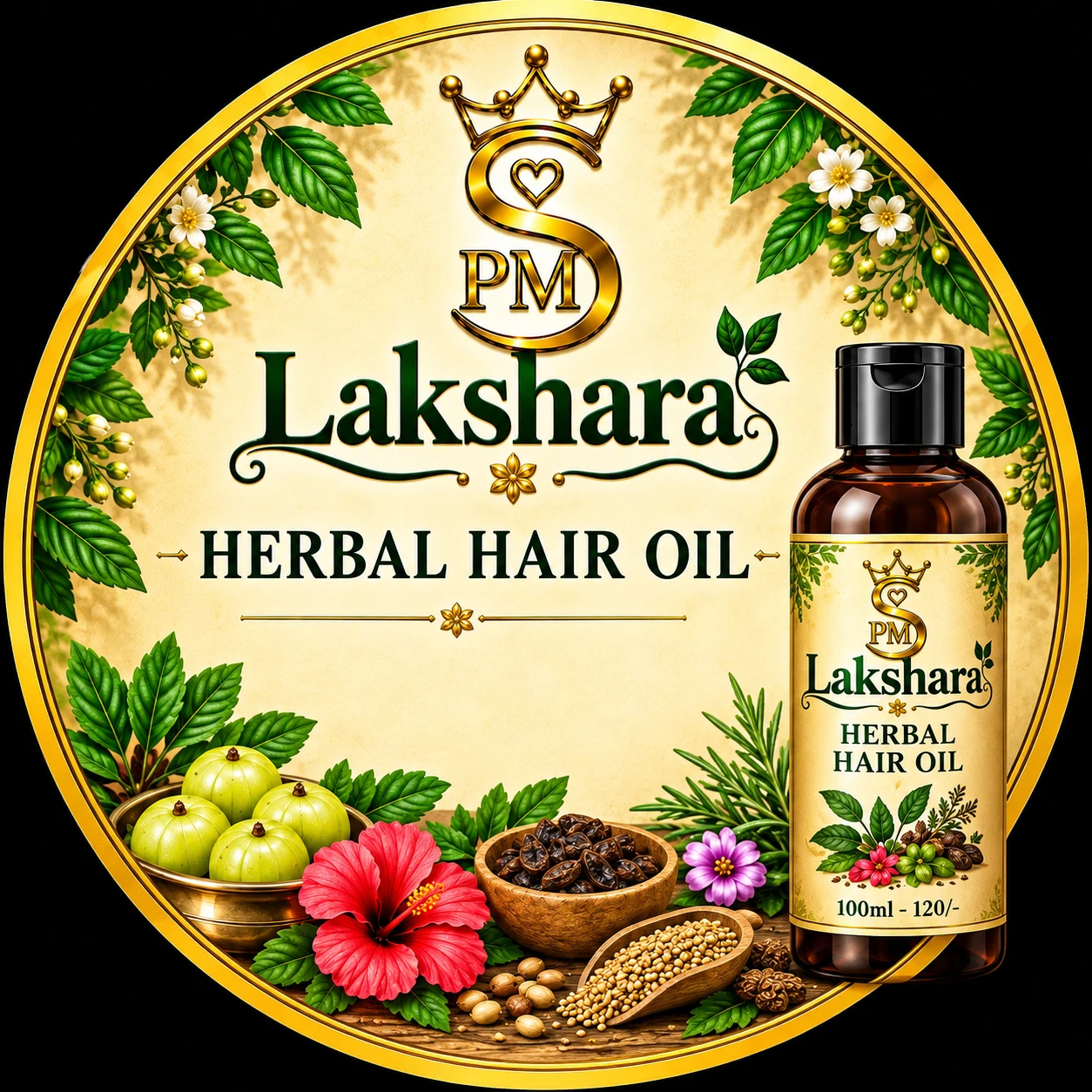 Lakshara Herbal Hair Oil 100g - Townway product image 1