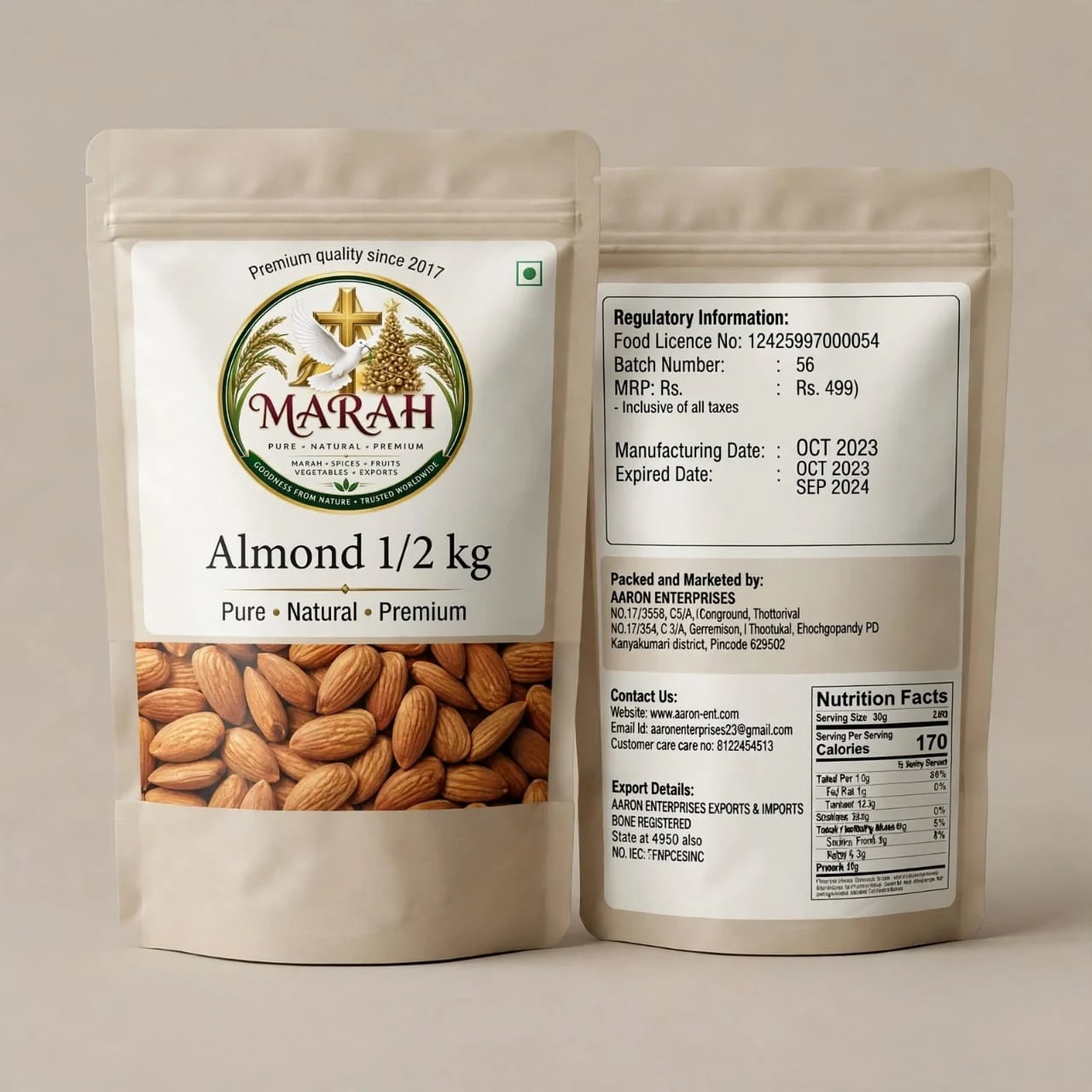 Marah Almond 500g - Townway product image 1