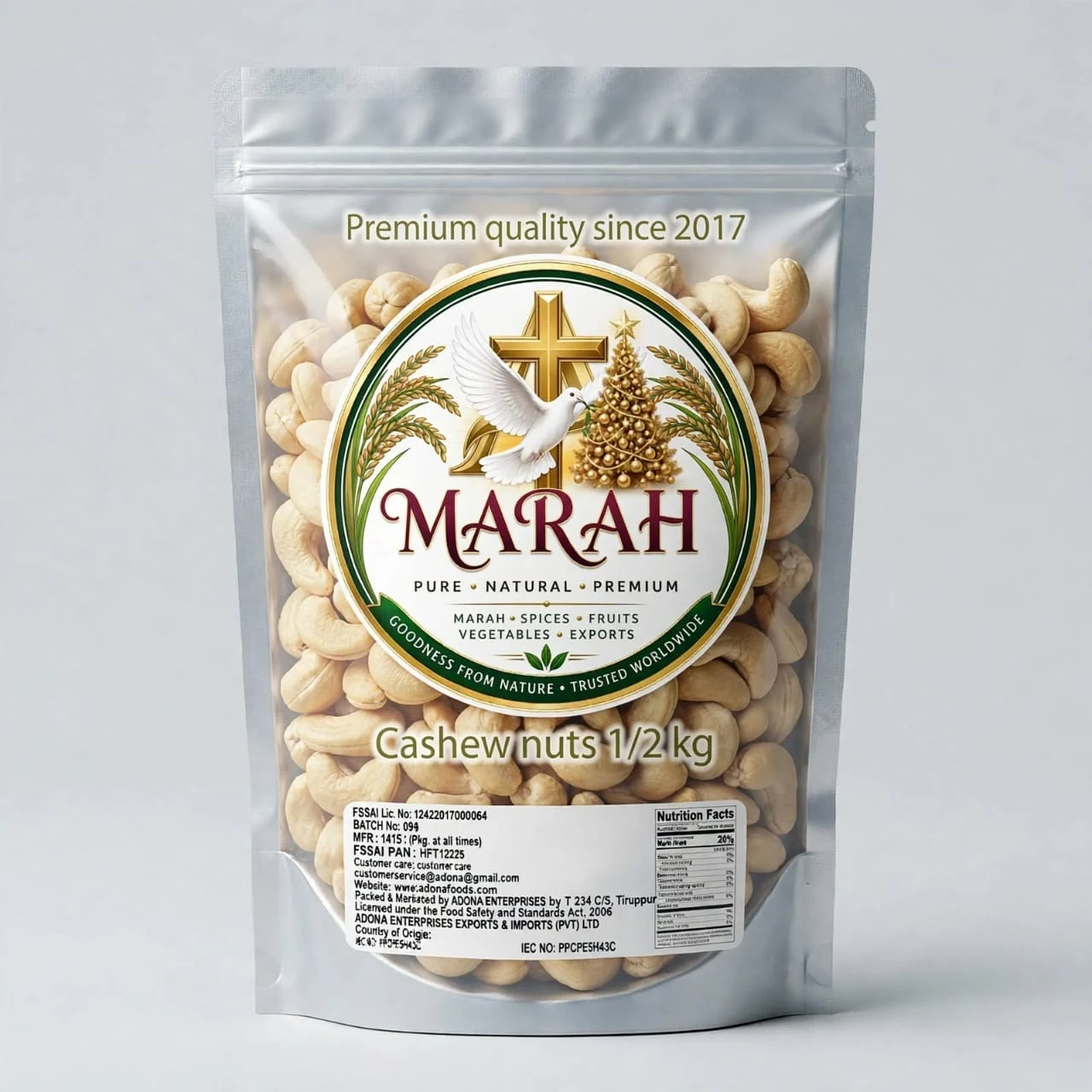 Marah Cashew 500gm - Townway product image 1