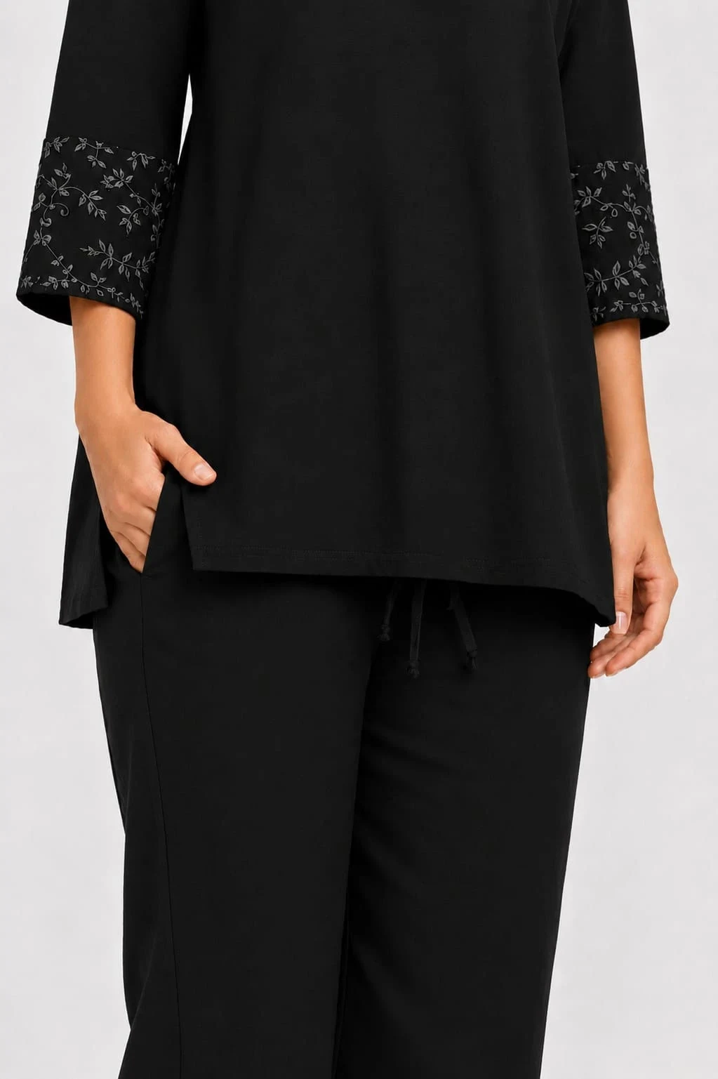 STRAIGHT PANT BLACK -20 - Townway product image 2