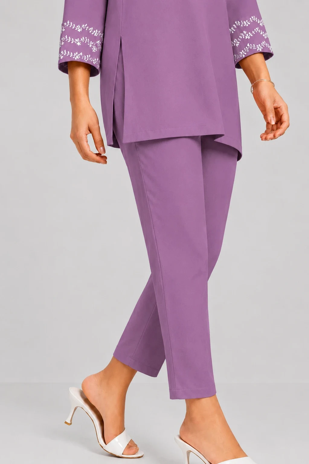 STRAIGHT PANT DUSKY PURPLE - 54 - Townway product image 1