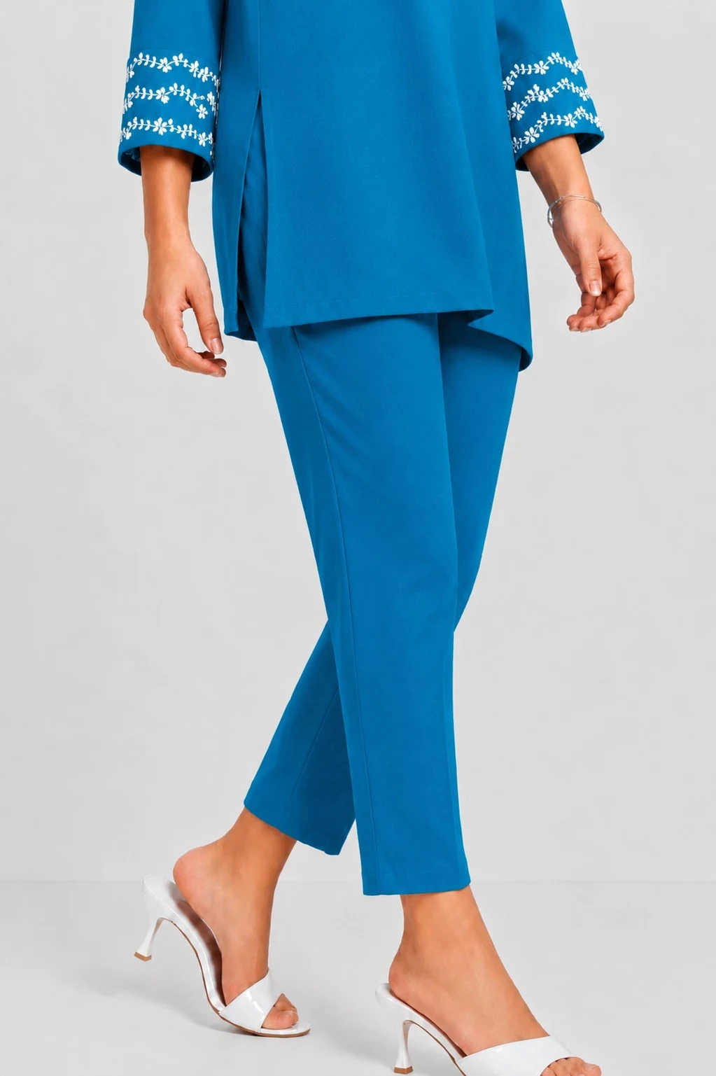 STRAIGHT PANT JADE BLUE -48 - Townway product image 1
