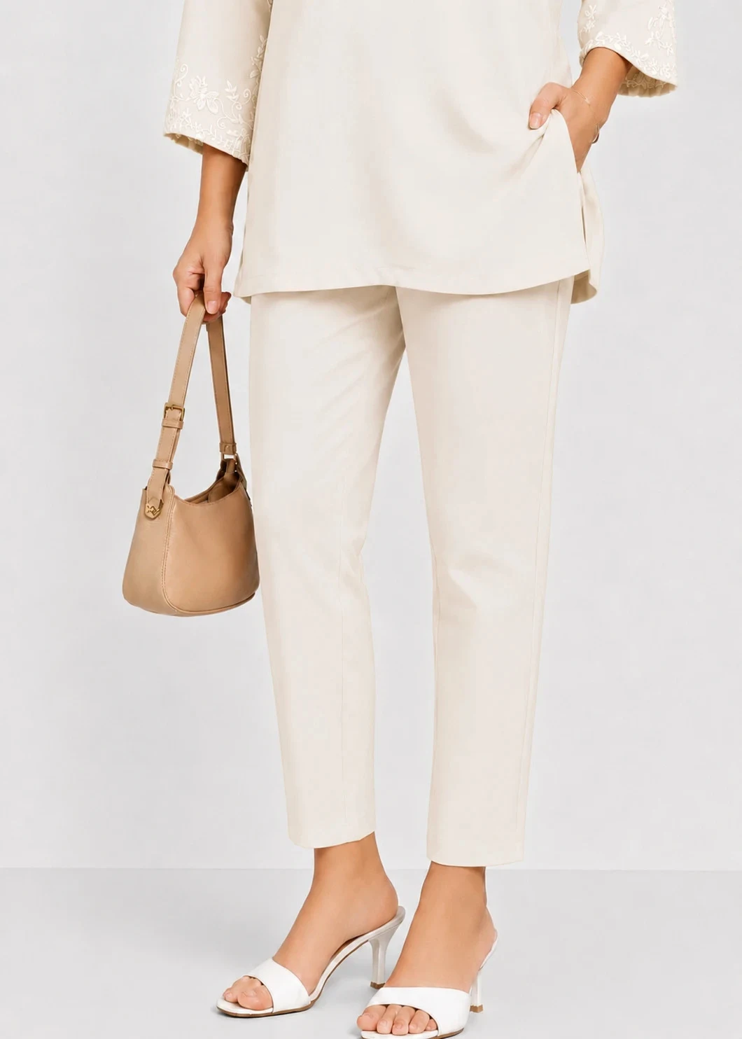STRAIGHT PANT MILK 21 - Townway product image 1