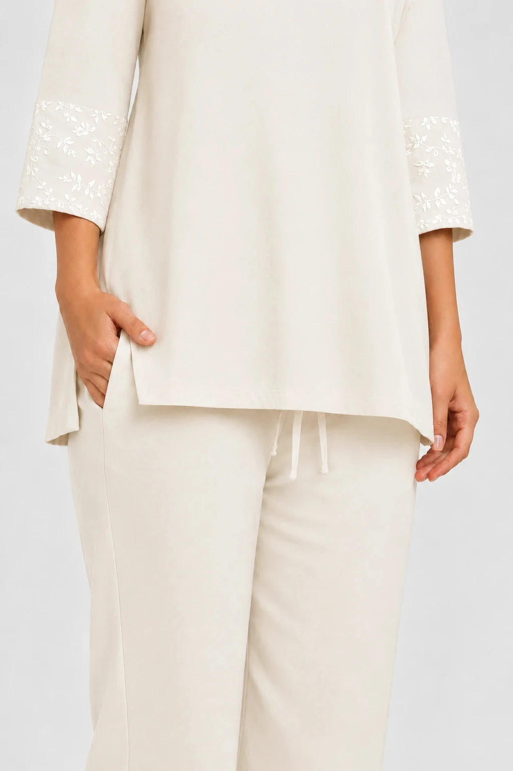 STRAIGHT PANT MILK 21 - Townway product image 3