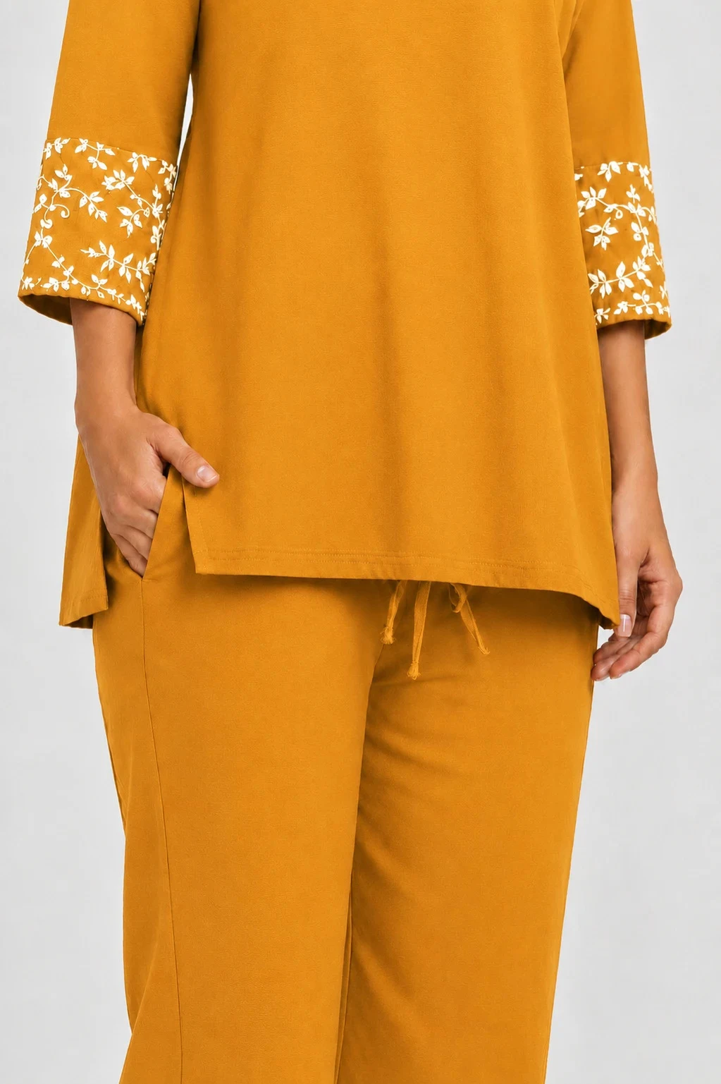 STRAIGHT PANT MUSTARD 23 - Townway product image 3