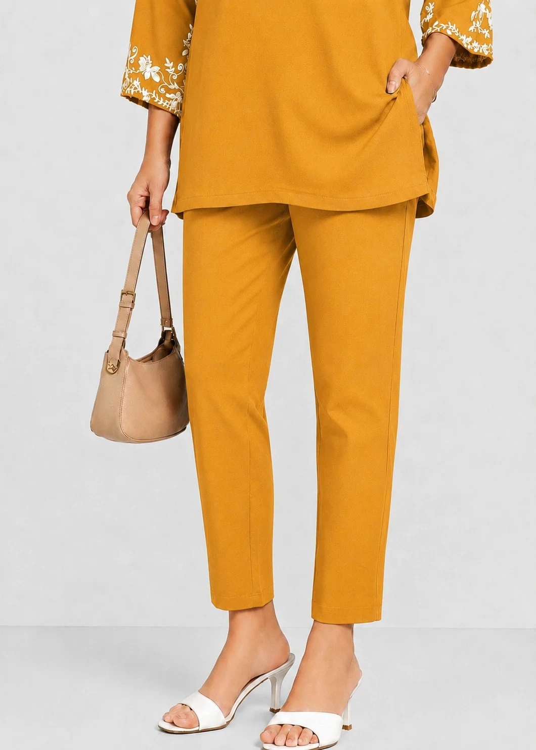 STRAIGHT PANT MUSTARD 23 - Townway product image 5